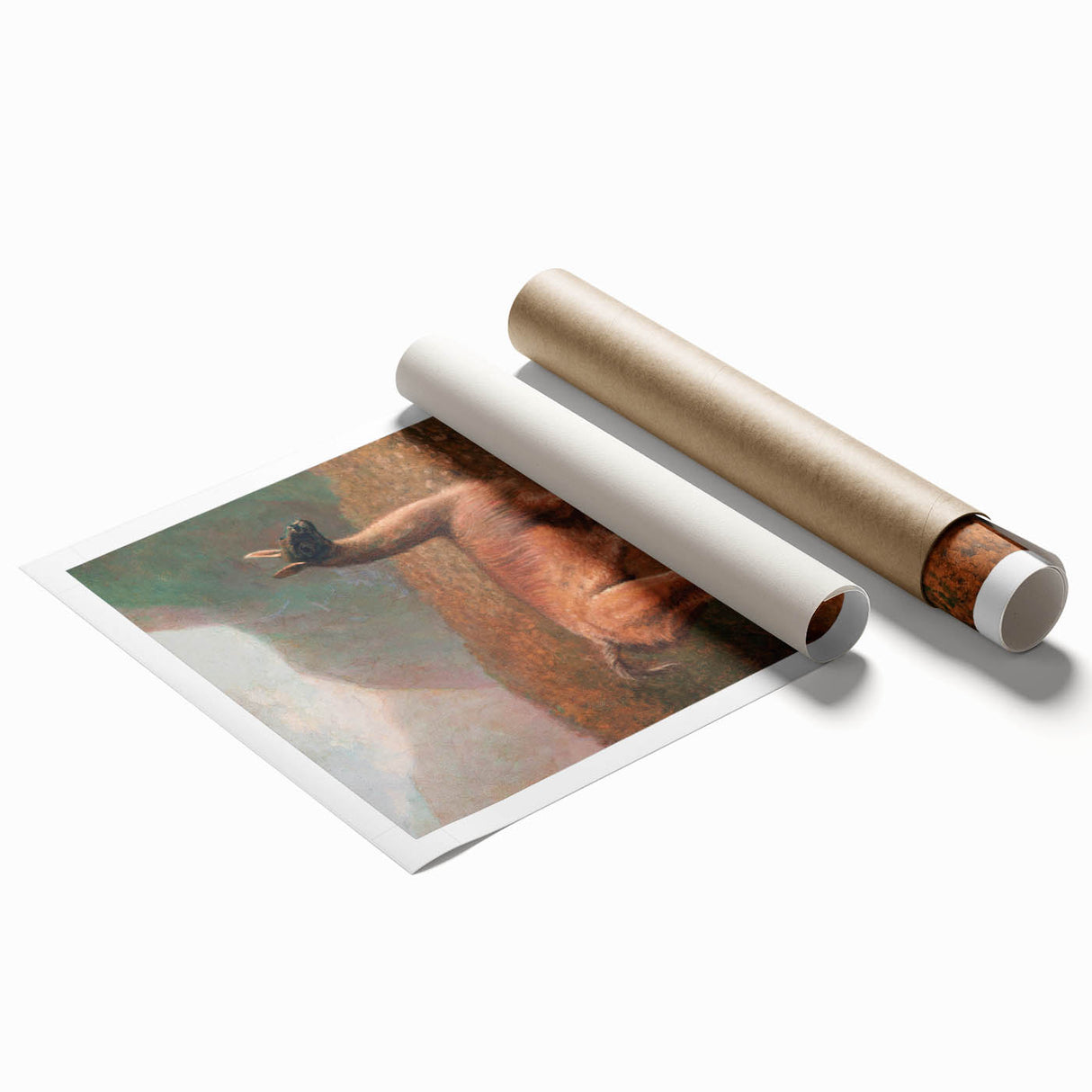 Romanticism Art: Guanaco by Agasse - Classic Wildlife Canvas Print