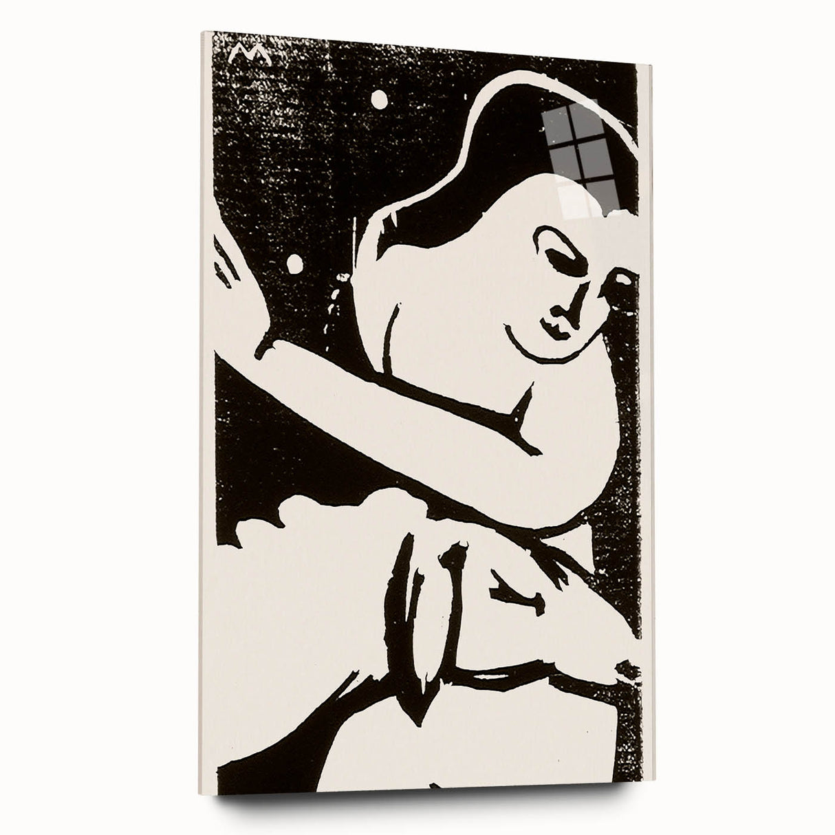 Expressionist Art: The Shepherdess | Bold Franz Marc Black Print