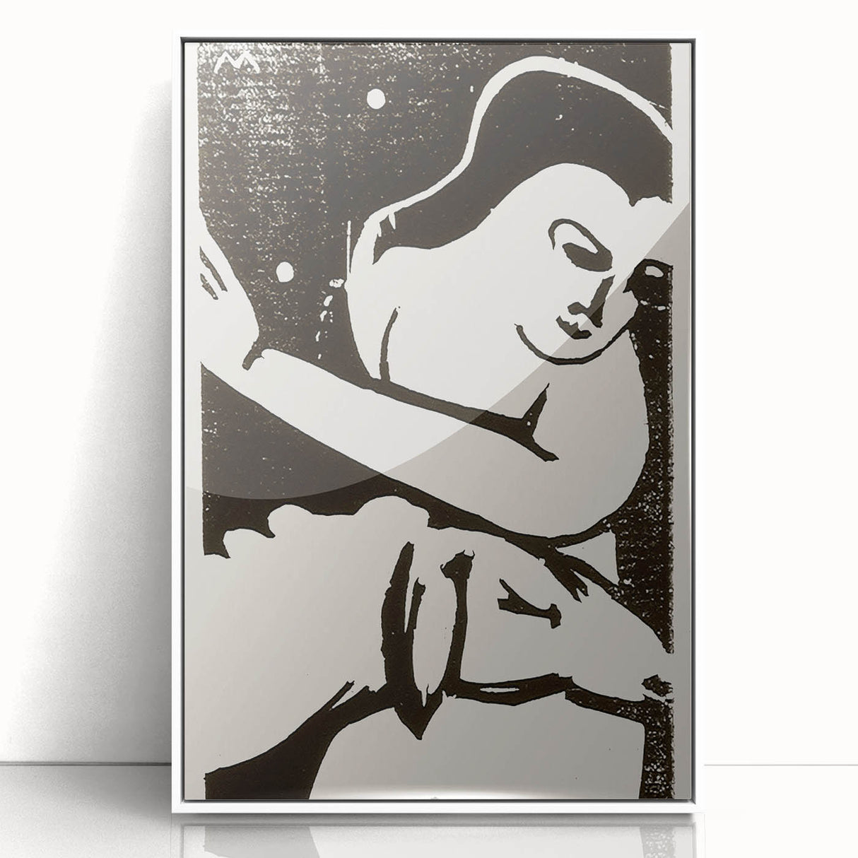 Expressionist Art: The Shepherdess | Bold Franz Marc Black Print