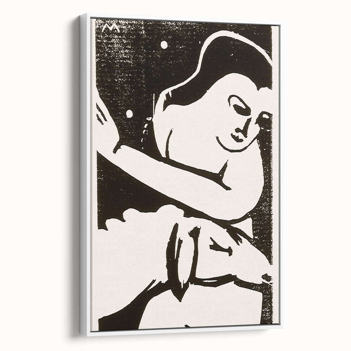 Expressionist Art: The Shepherdess | Bold Franz Marc Black Print