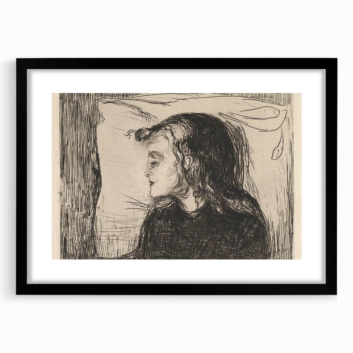Expressionist Art: The Sick Girl | Edvard Munch Emotional Print