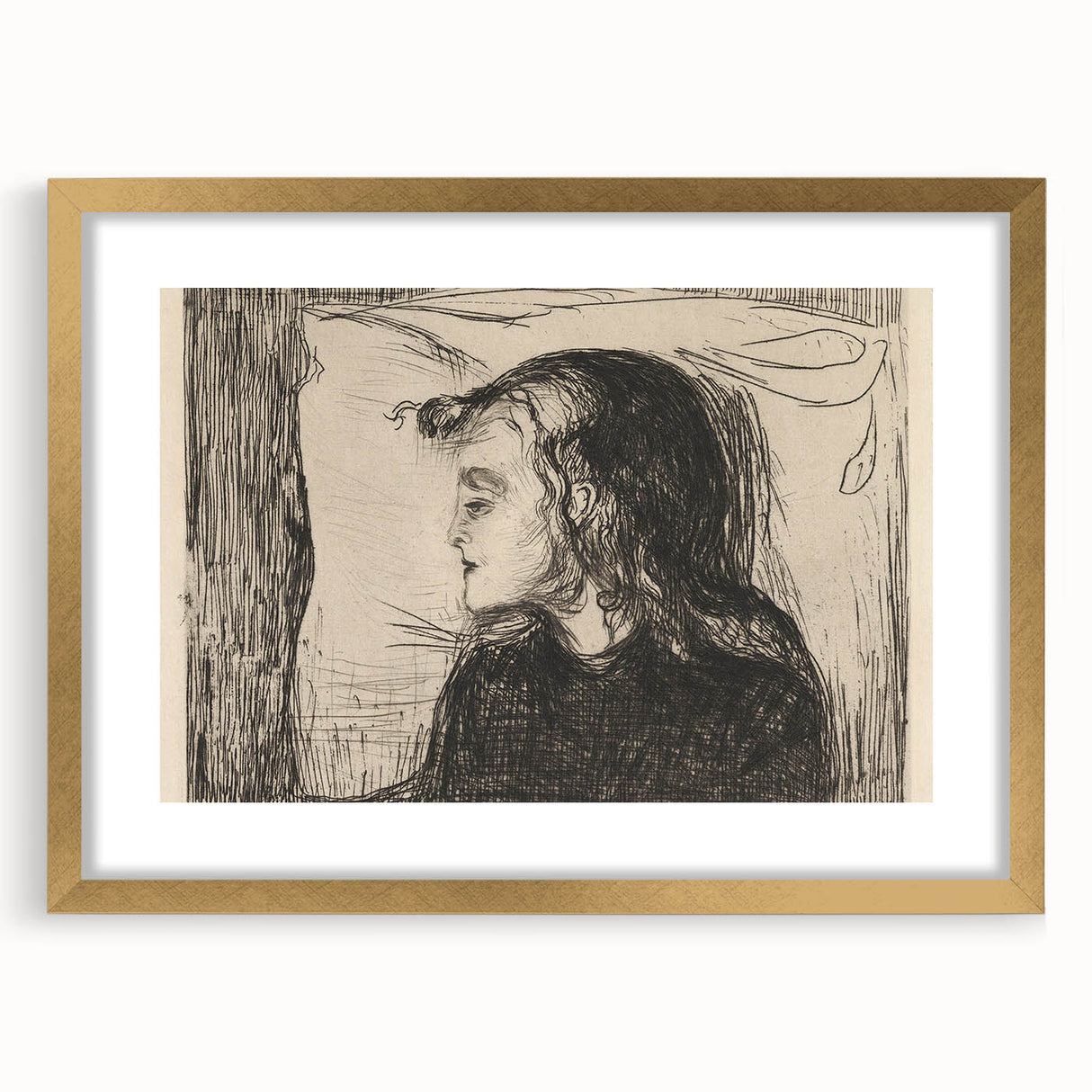 Expressionist Art: The Sick Girl | Edvard Munch Emotional Print