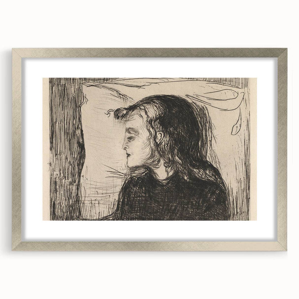 Expressionist Art: The Sick Girl | Edvard Munch Emotional Print