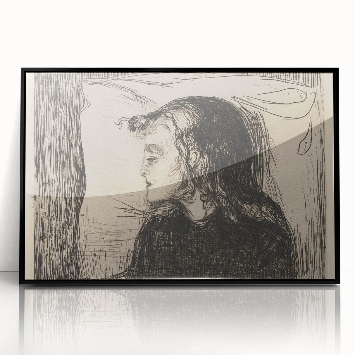 Expressionist Art: The Sick Girl | Edvard Munch Emotional Print