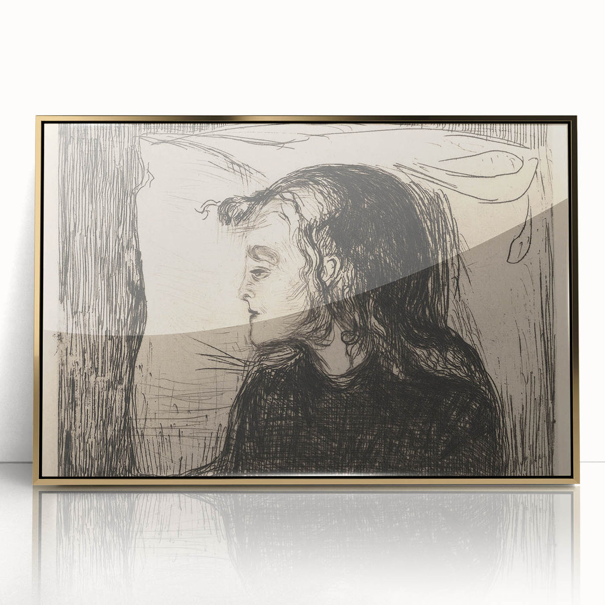 Expressionist Art: The Sick Girl | Edvard Munch Emotional Print