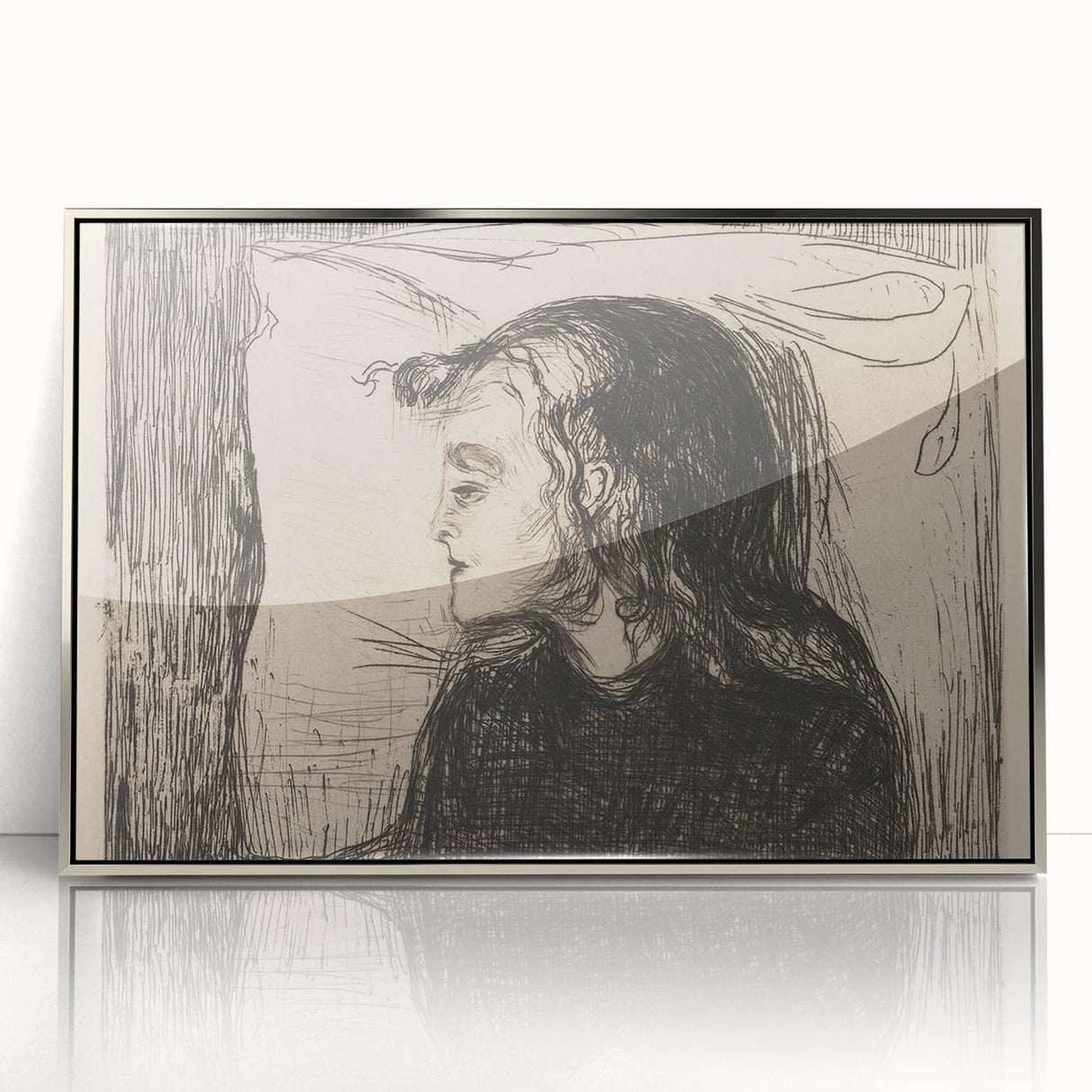 Expressionist Art: The Sick Girl | Edvard Munch Emotional Print