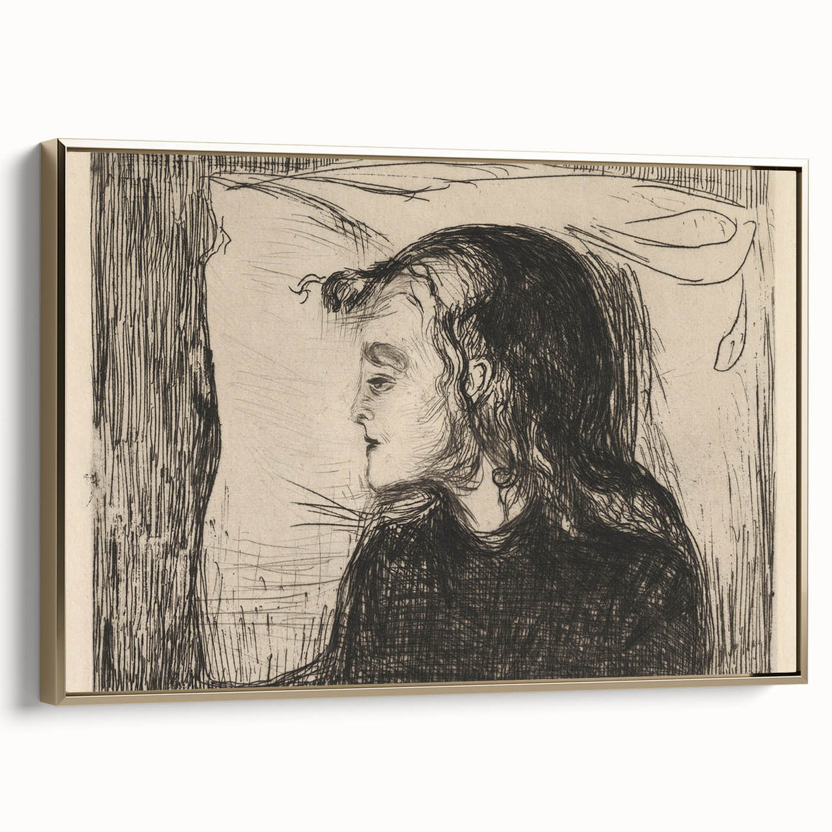 Expressionist Art: The Sick Girl | Edvard Munch Emotional Print