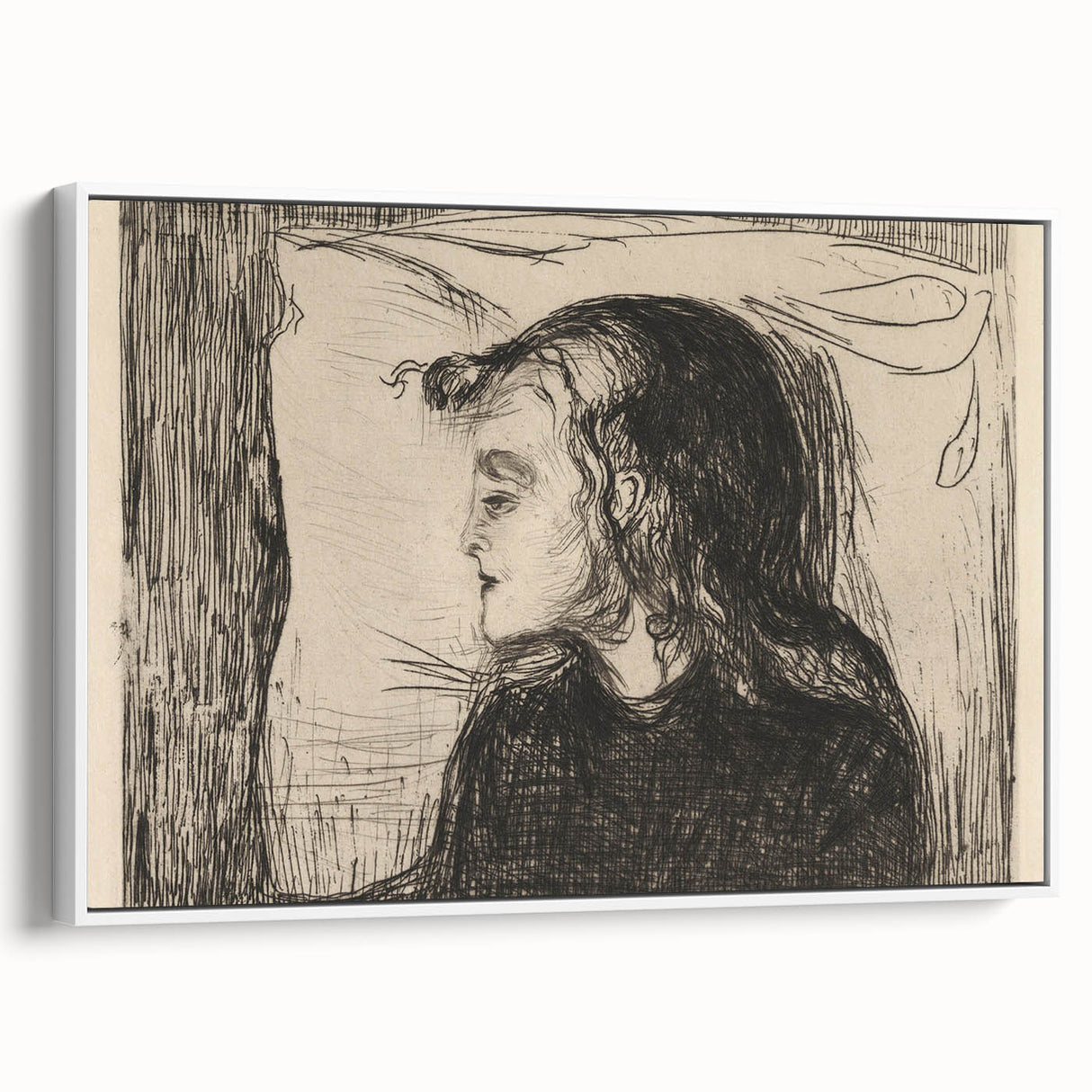 Expressionist Art: The Sick Girl | Edvard Munch Emotional Print