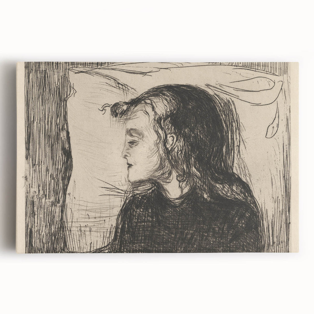 Expressionist Art: The Sick Girl | Edvard Munch Emotional Print