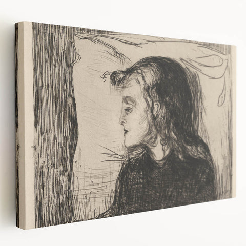 Expressionist Art: The Sick Girl | Edvard Munch Emotional Print