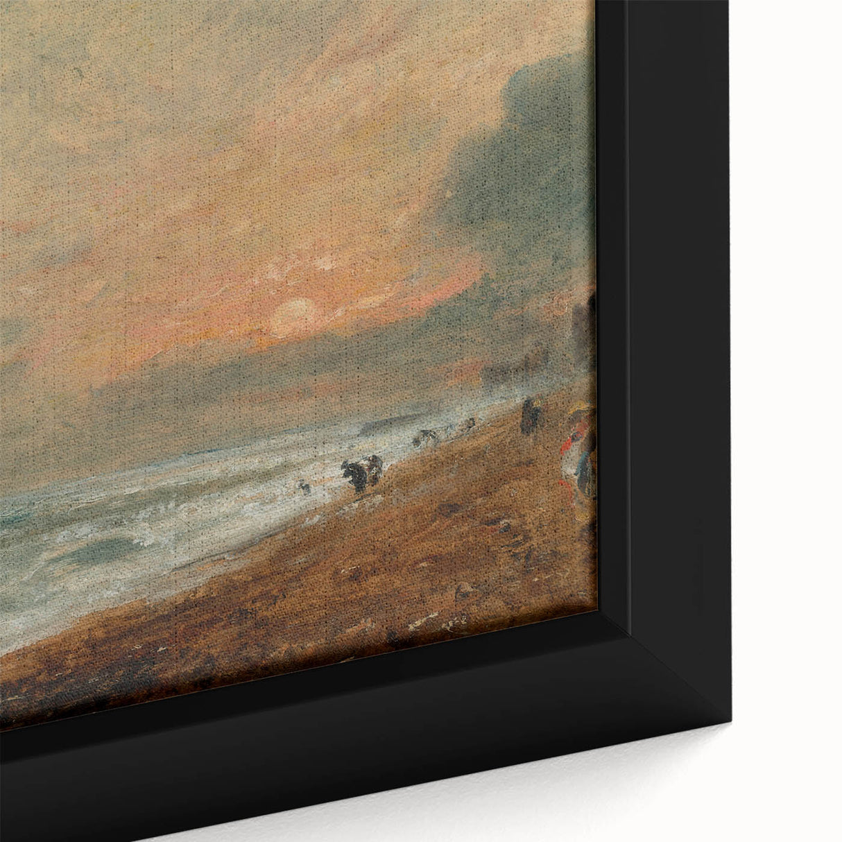 Romanticism Art: Hove Beach by Constable - Seascape Canvas Print