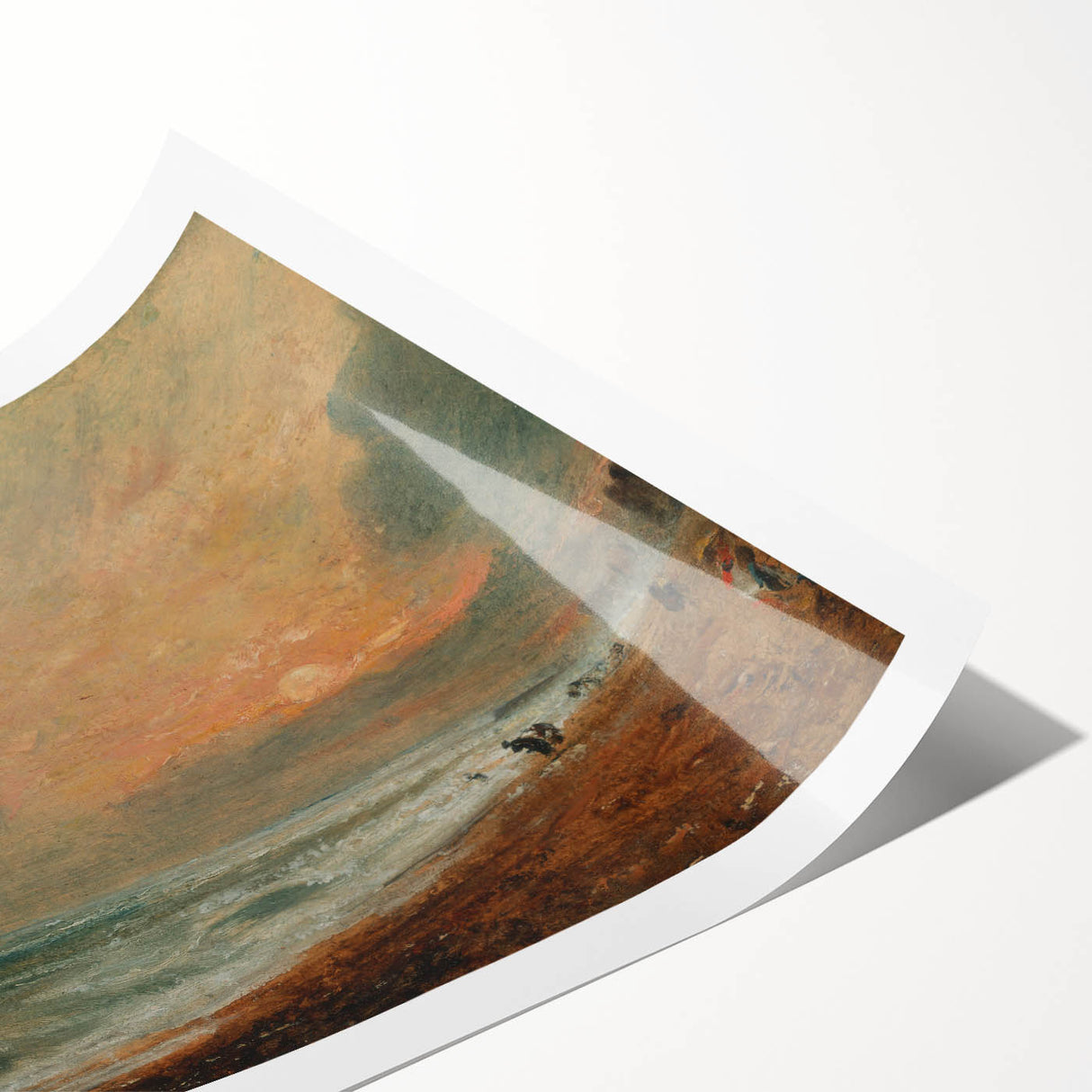 Romanticism Art: Hove Beach by Constable - Seascape Canvas Print