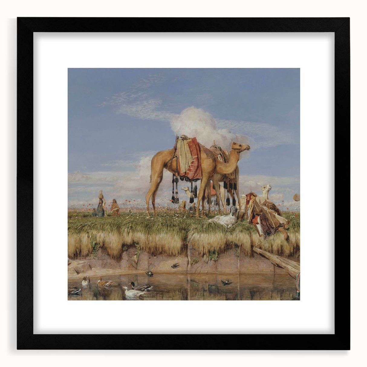 On the Banks of the Nile - Romanticism Historical Art Canvas Print