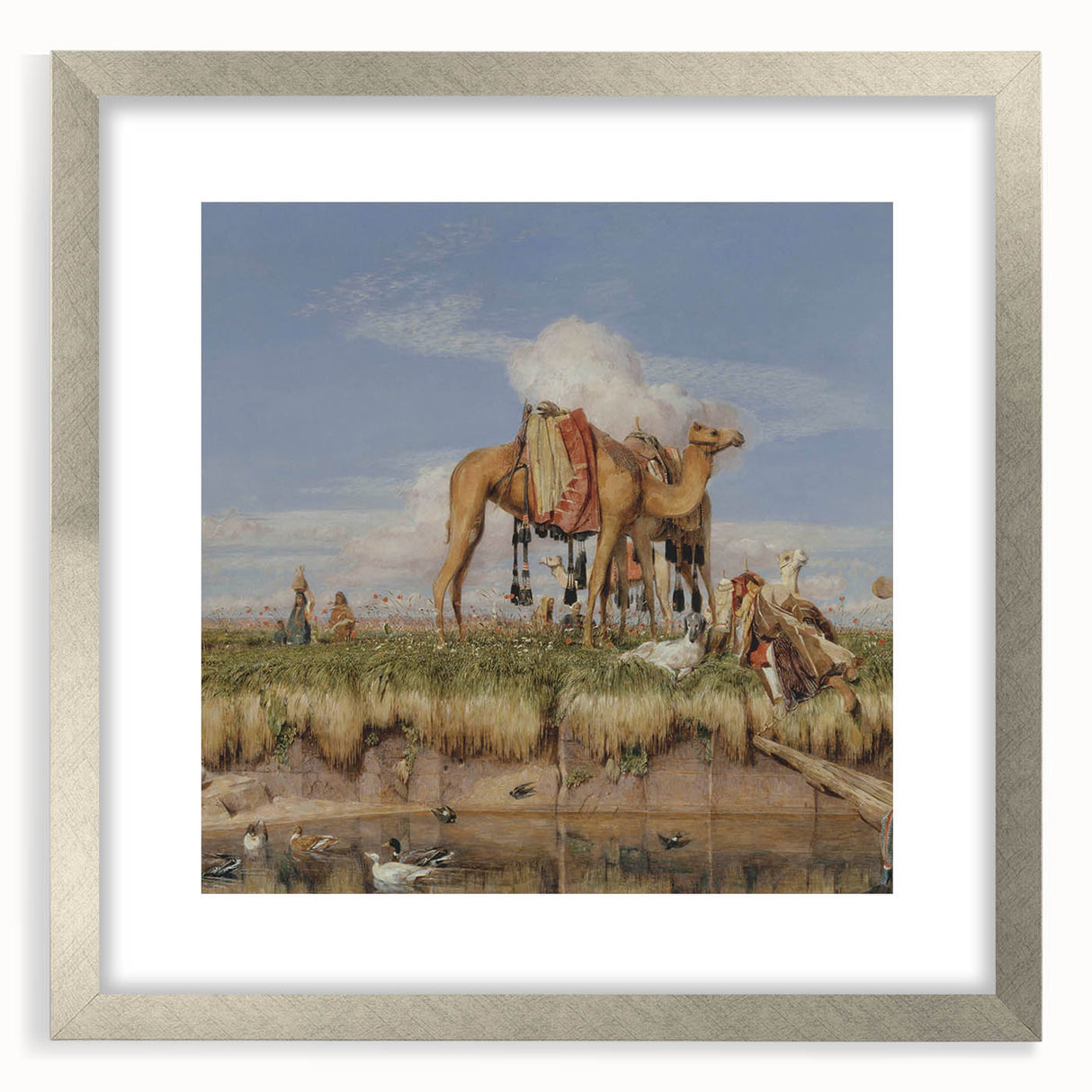 On the Banks of the Nile - Romanticism Historical Art Canvas Print