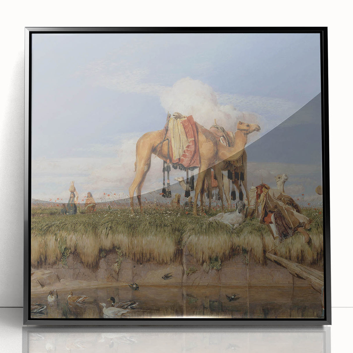 On the Banks of the Nile - Romanticism Historical Art Canvas Print
