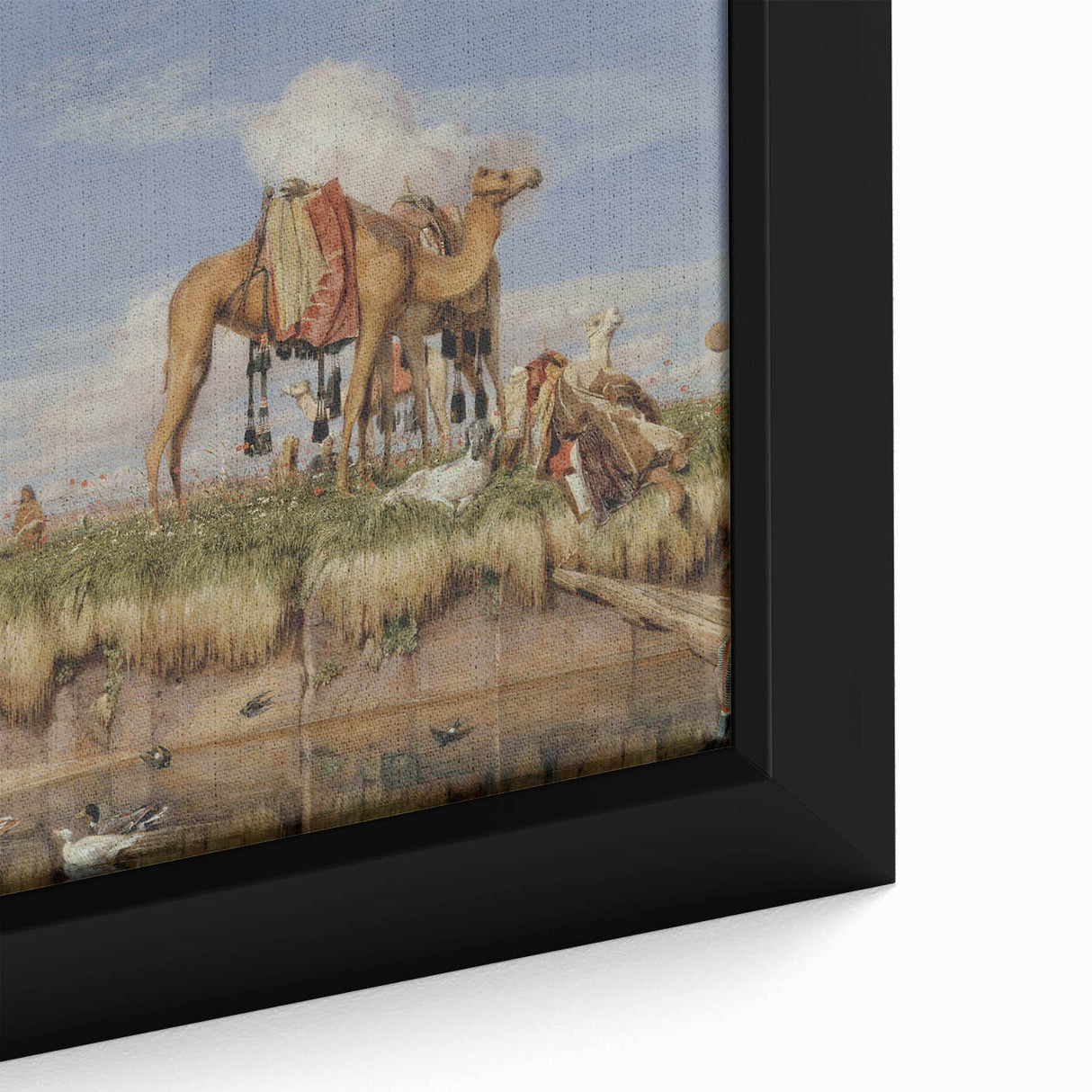 On the Banks of the Nile - Romanticism Historical Art Canvas Print