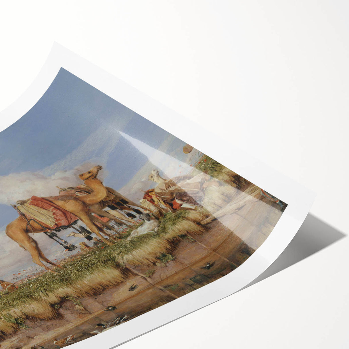 On the Banks of the Nile - Romanticism Historical Art Canvas Print