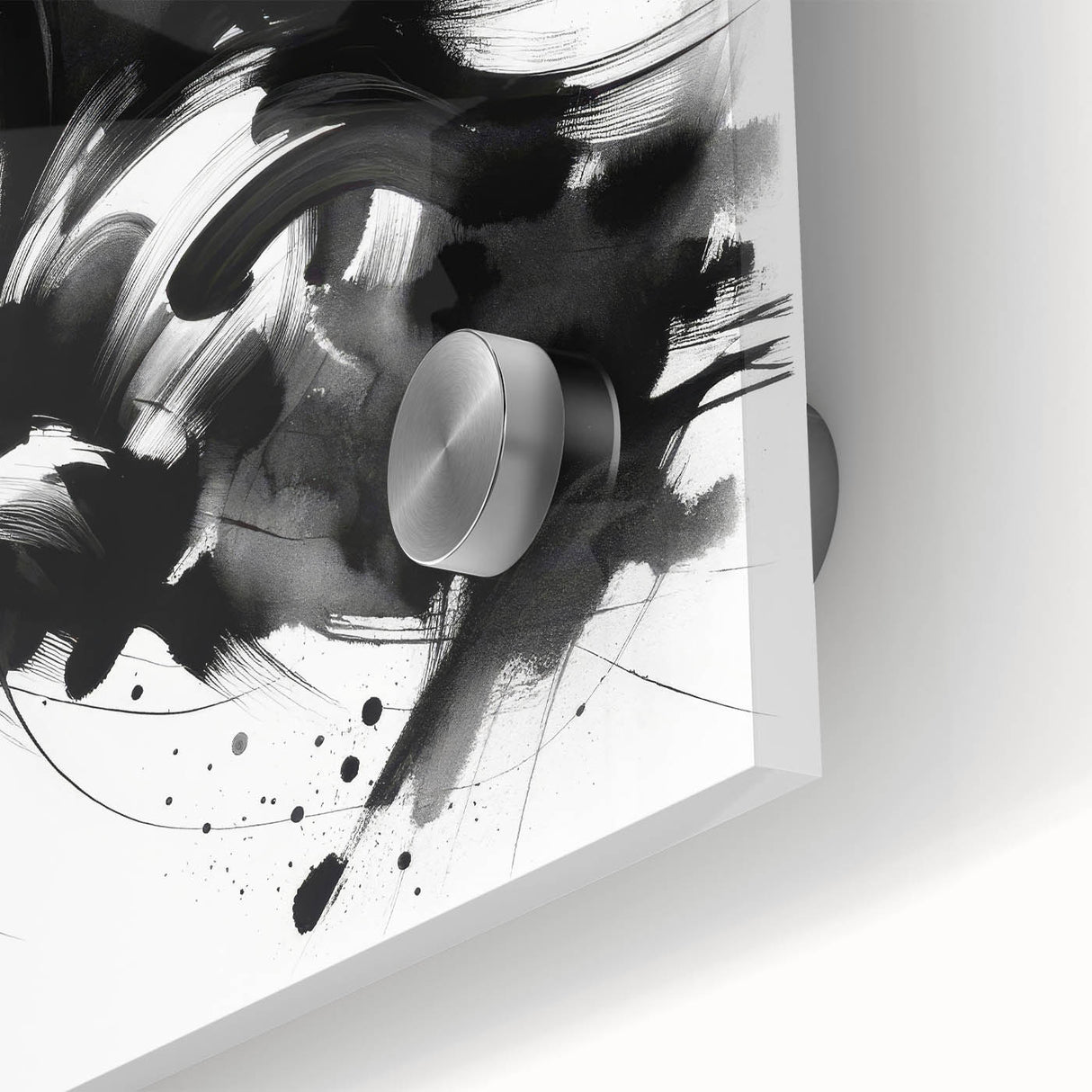 Abstract Black and White Horse Bedroom Wall Art – Framed & Canvas