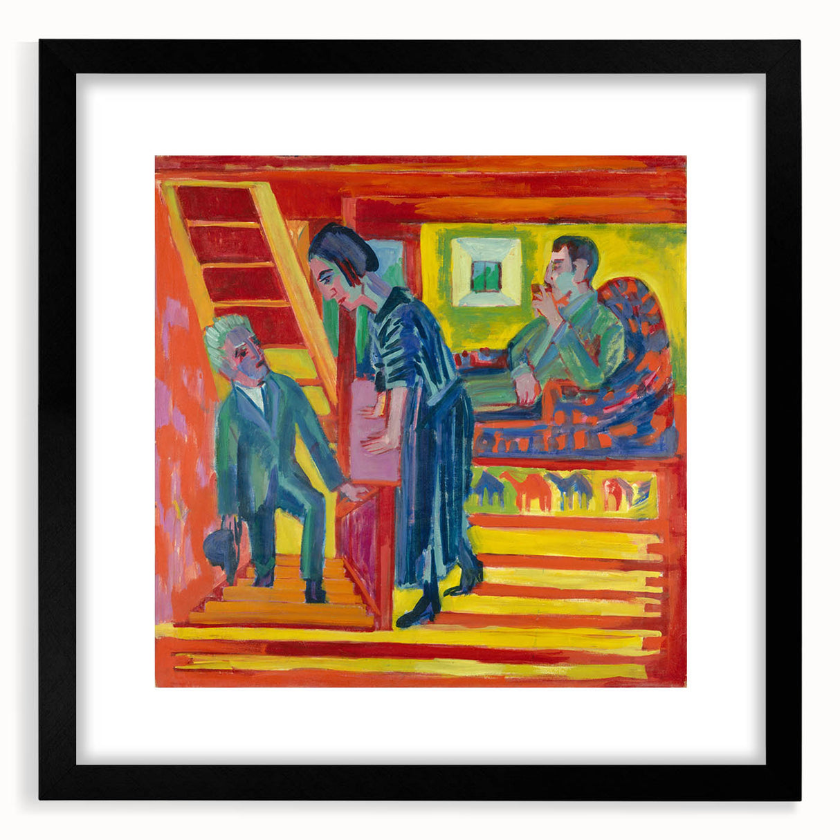 Expressionist Art: Vibrant Scene of Connection in Modern Expressionism