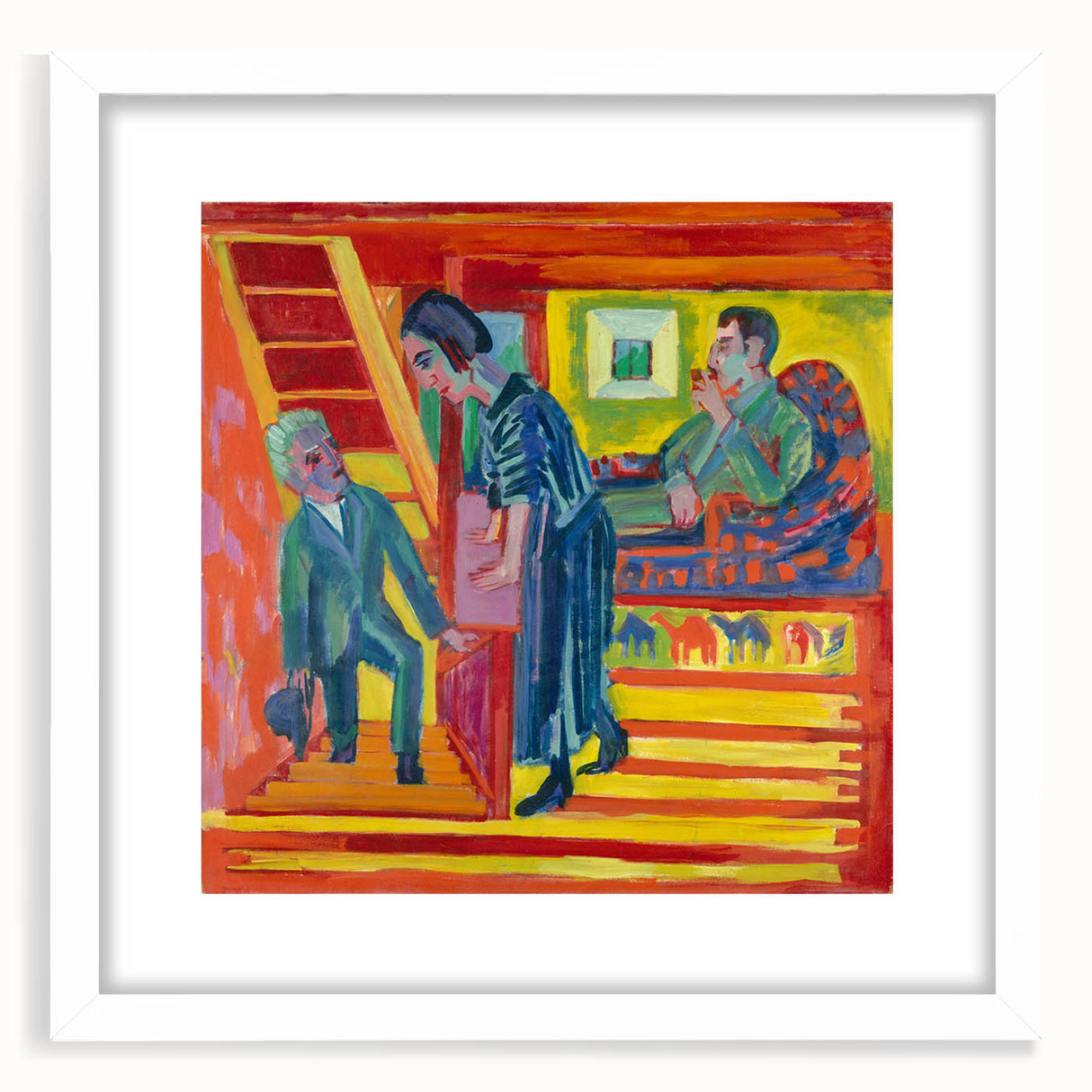 Expressionist Art: Vibrant Scene of Connection in Modern Expressionism