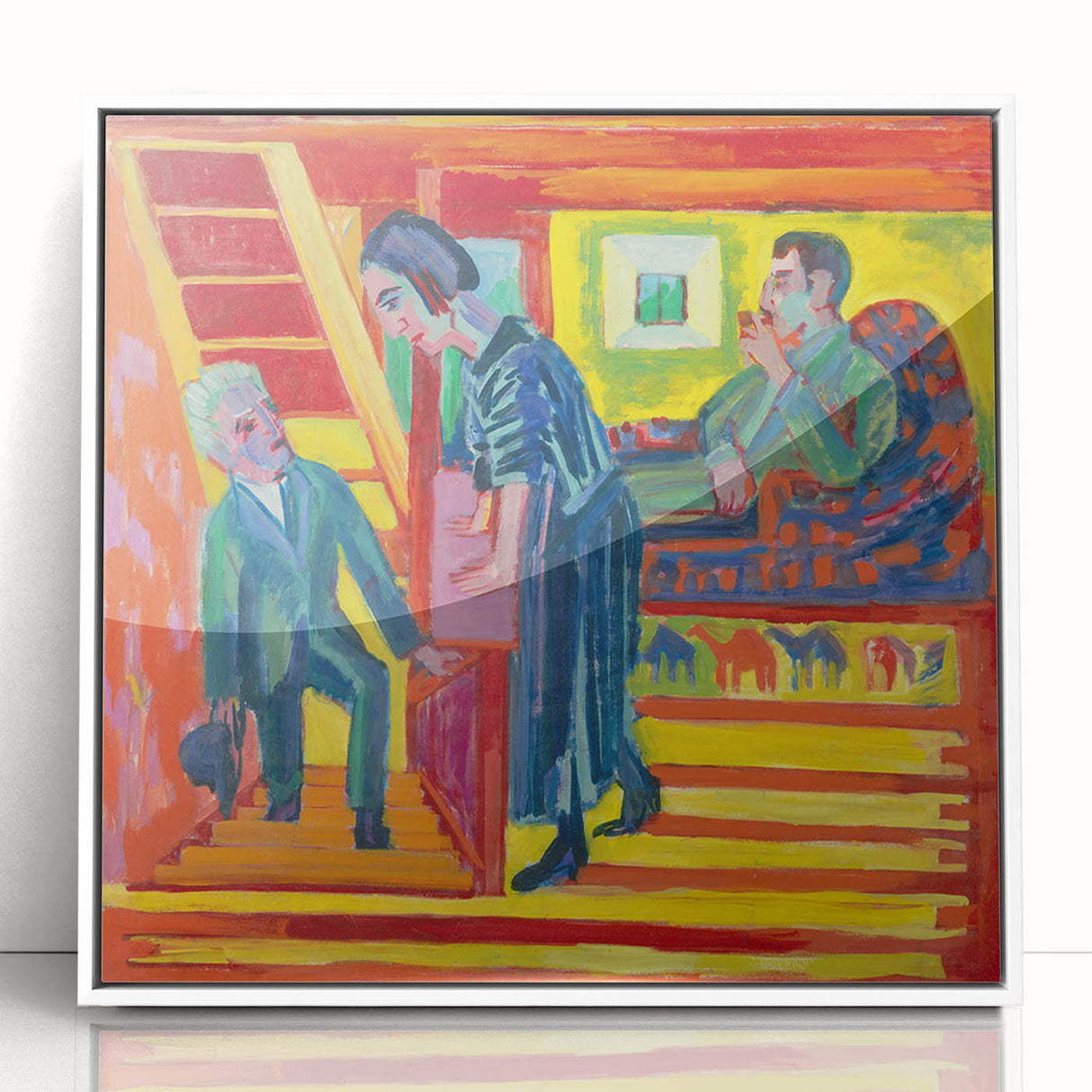 Expressionist Art: Vibrant Scene of Connection in Modern Expressionism