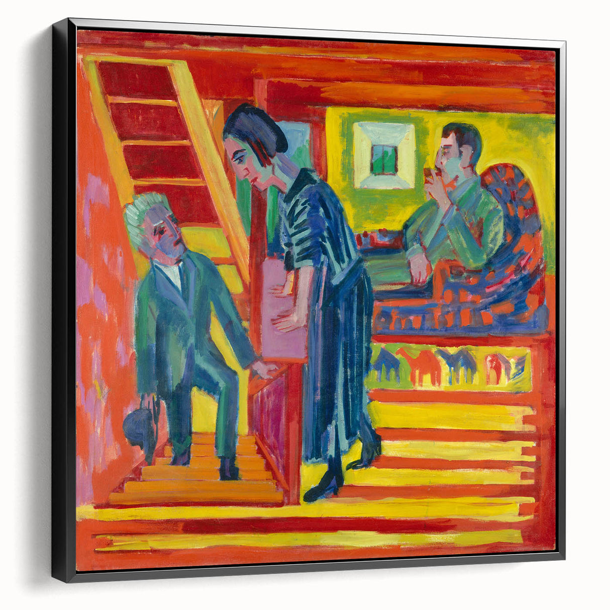 Expressionist Art: Vibrant Scene of Connection in Modern Expressionism