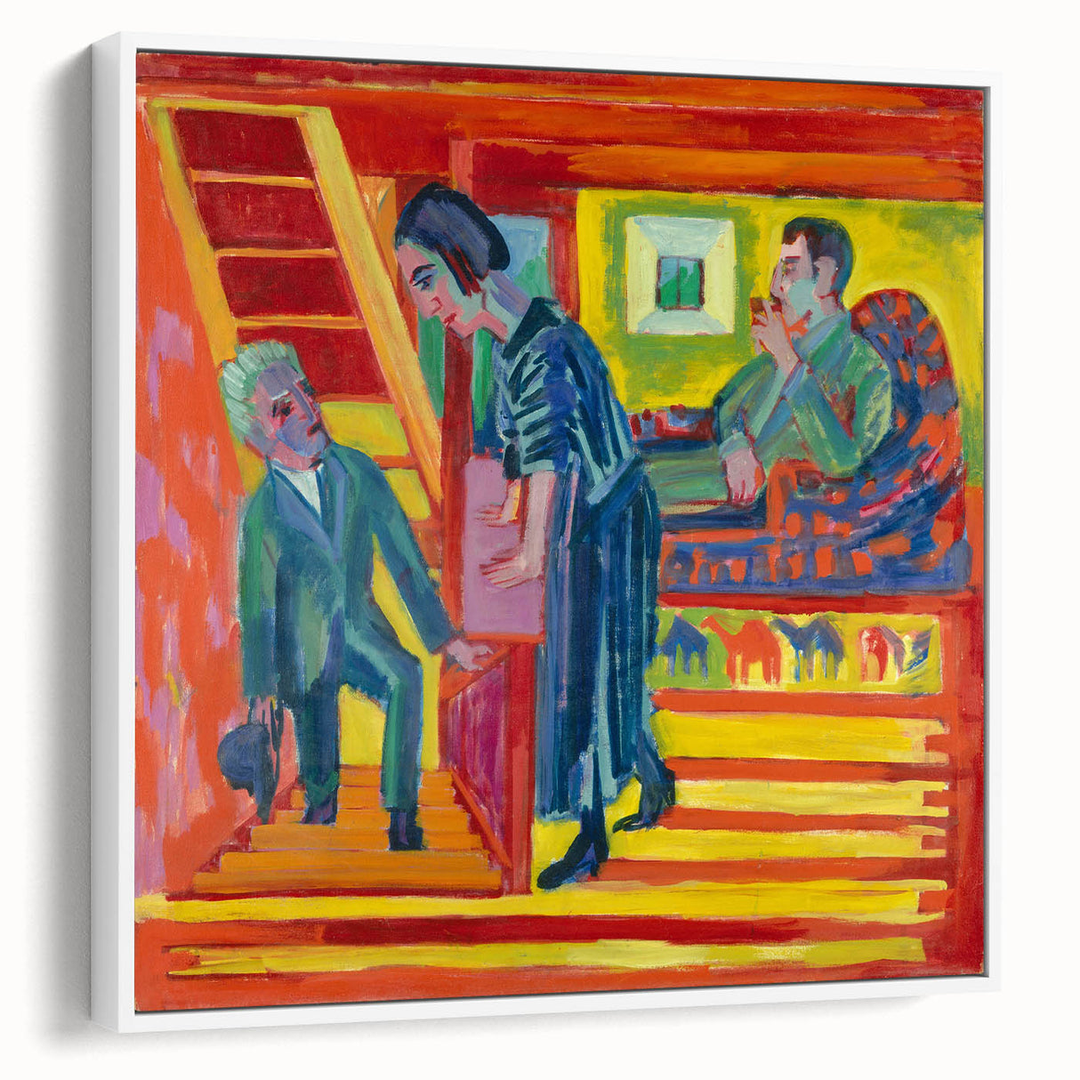 Expressionist Art: Vibrant Scene of Connection in Modern Expressionism
