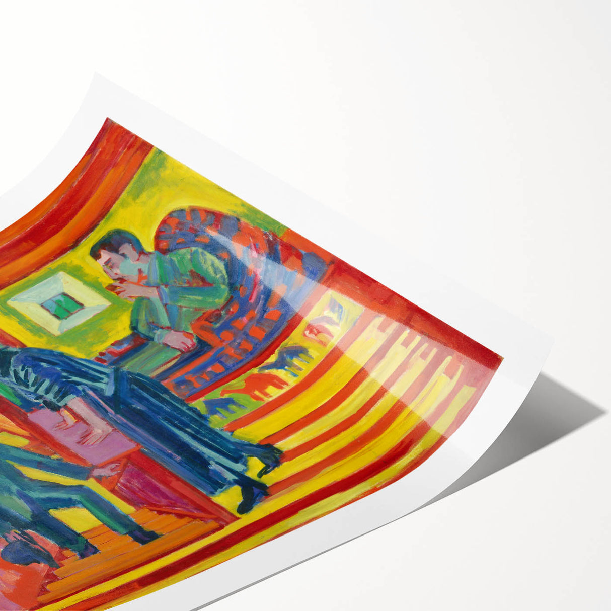 Expressionist Art: Vibrant Scene of Connection in Modern Expressionism