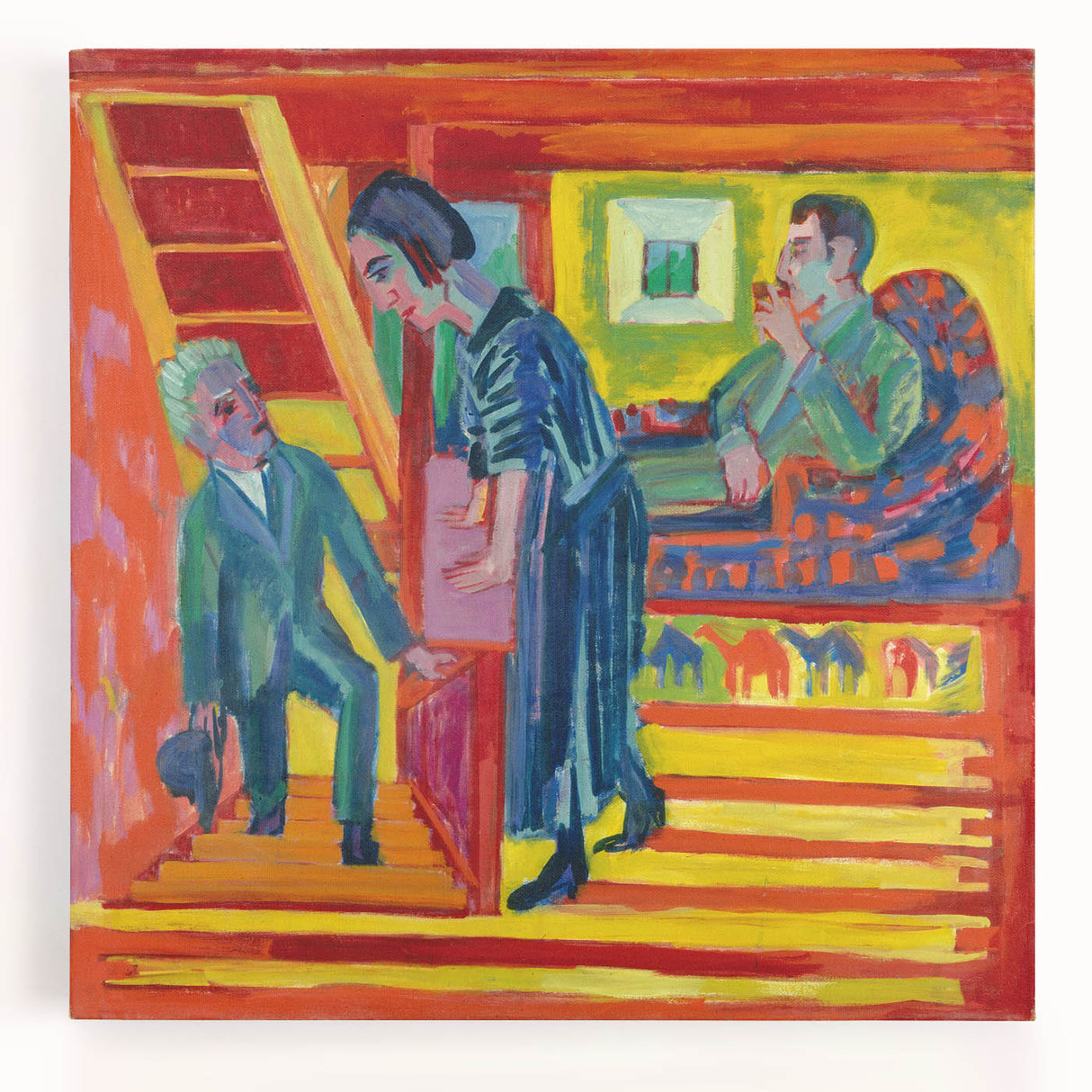 Expressionist Art: Vibrant Scene of Connection in Modern Expressionism