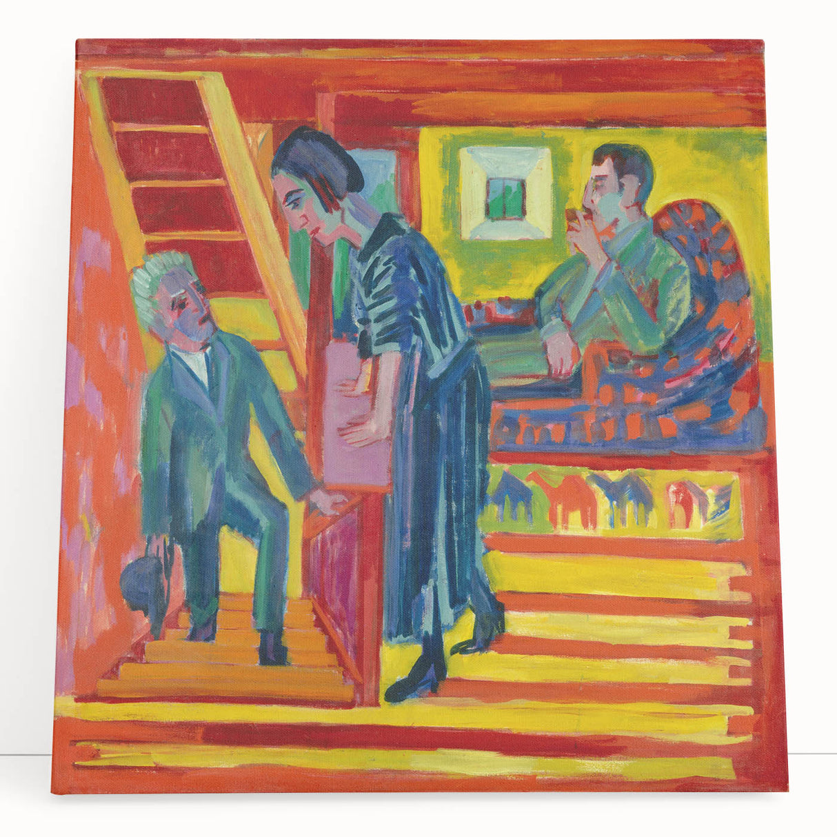 Expressionist Art: Vibrant Scene of Connection in Modern Expressionism