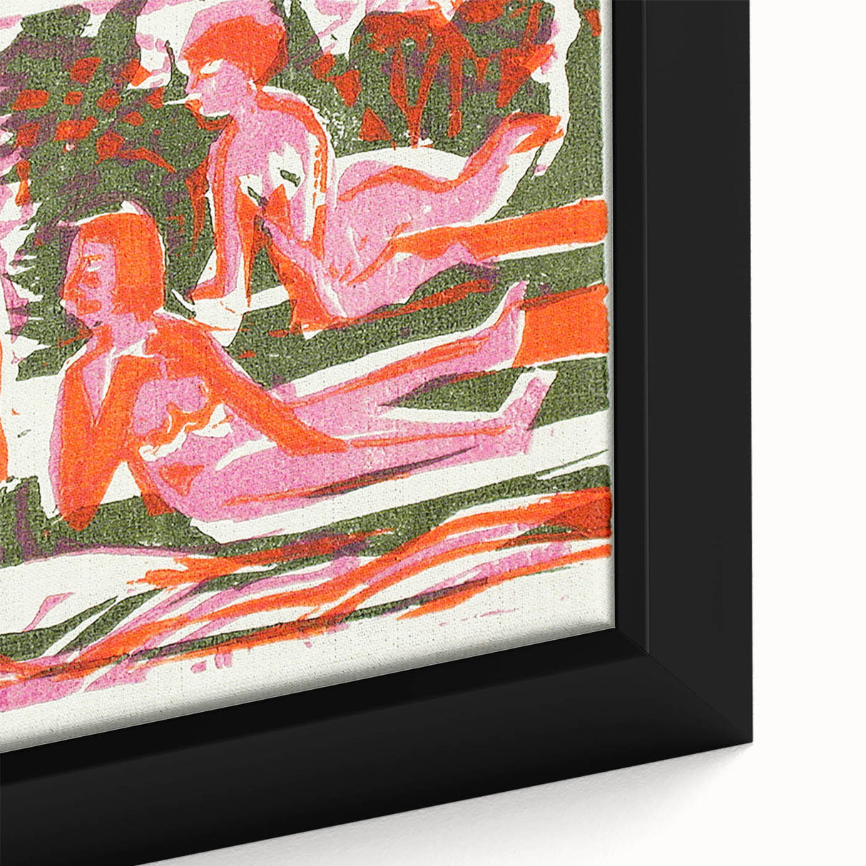 Abstract Expressionist Woodcut | Modern Expressionism Wall Art