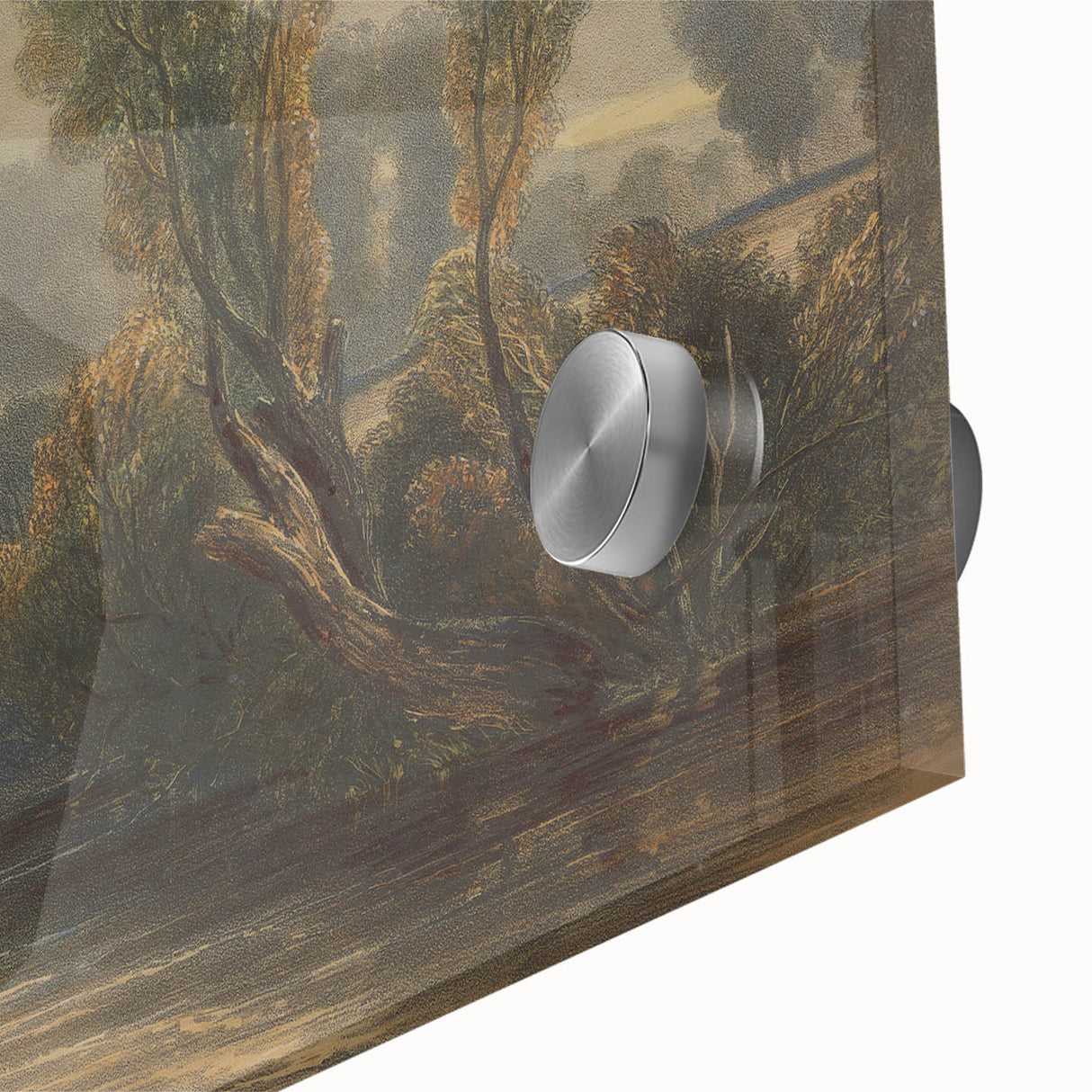 Romanticism Art: On the Thames - Emotional Landscape Canvas Print