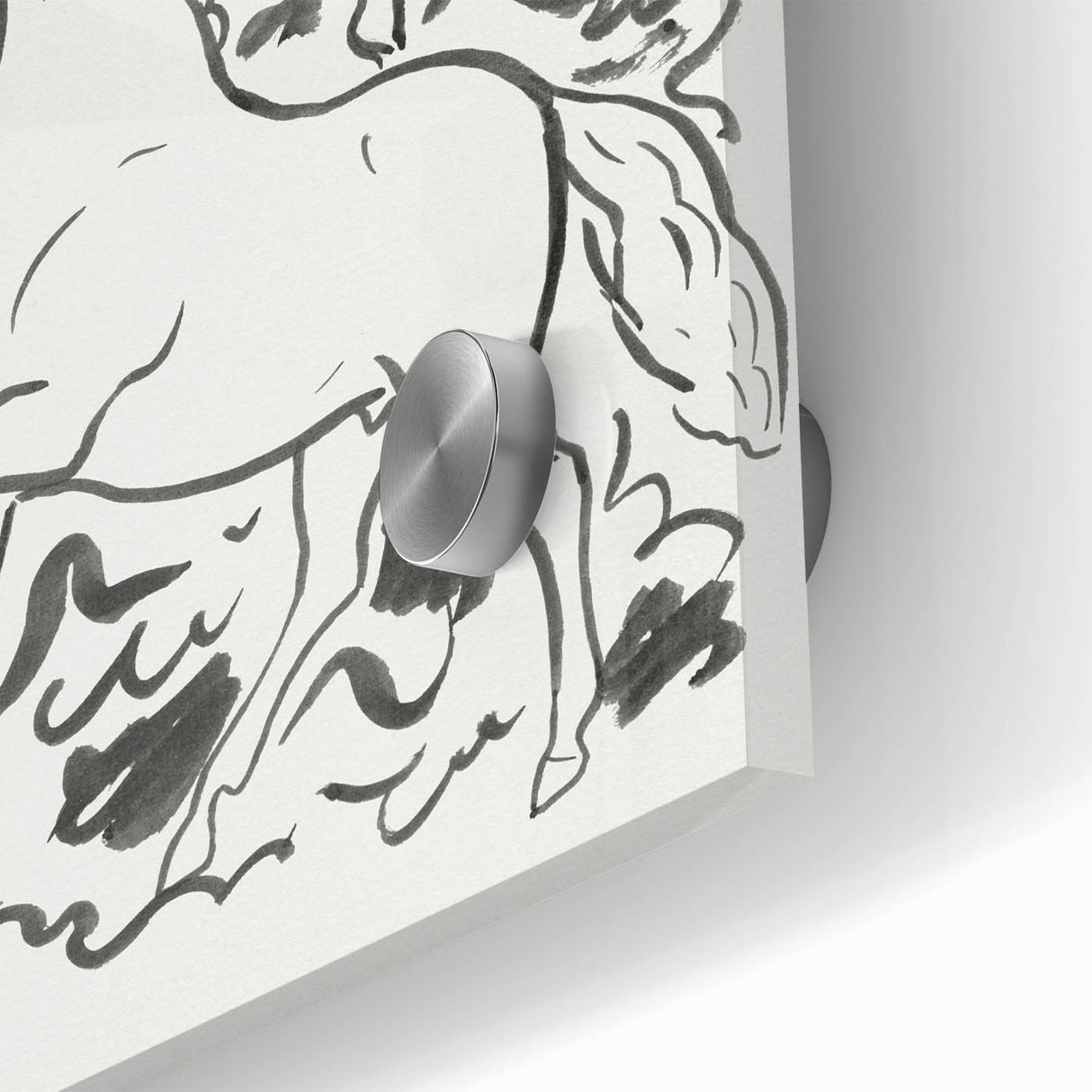 Expressionist Drawing - Three Horses | Contemporary Wall Art Print