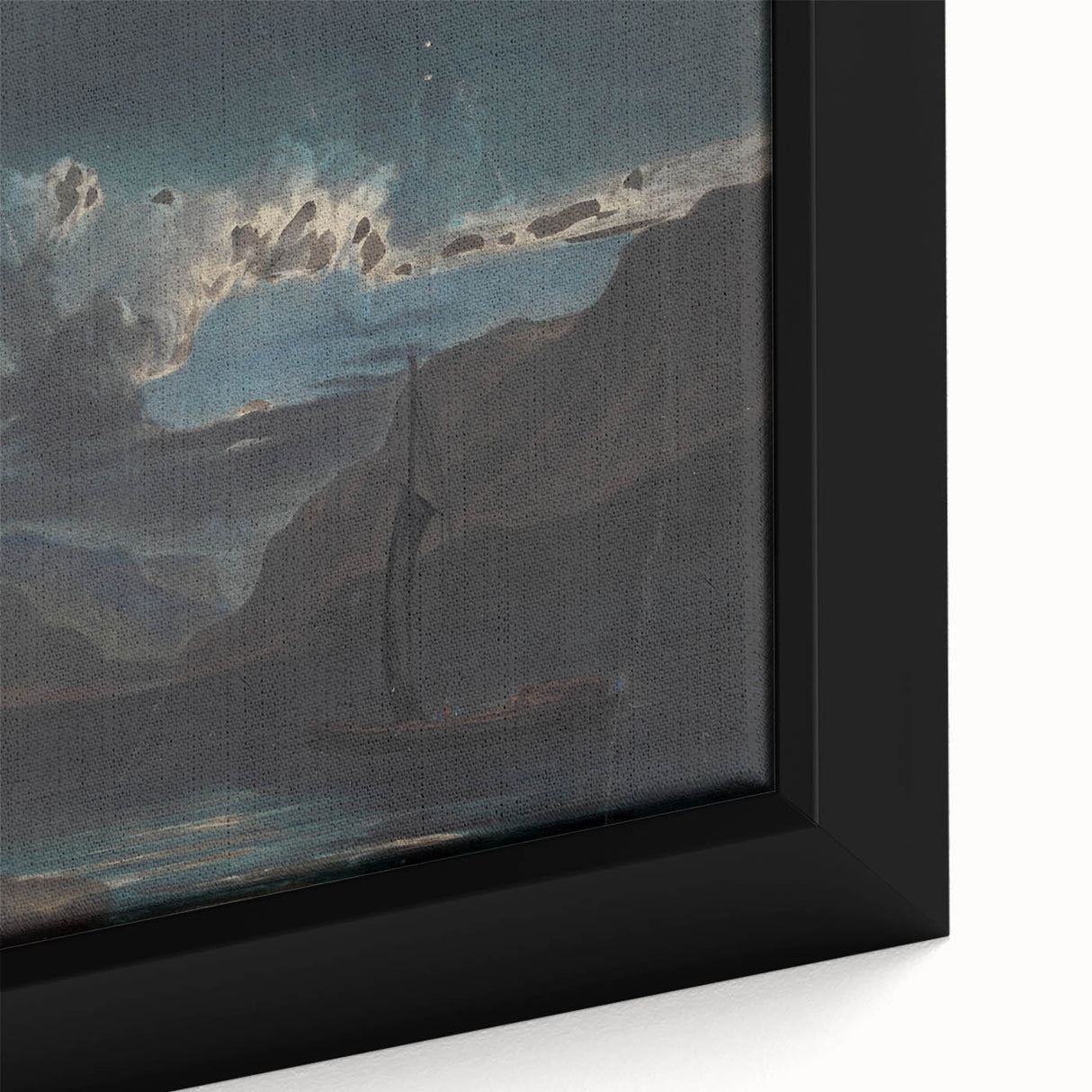 Romanticism Art: New Weir on the Wye - Dramatic Landscape Canvas