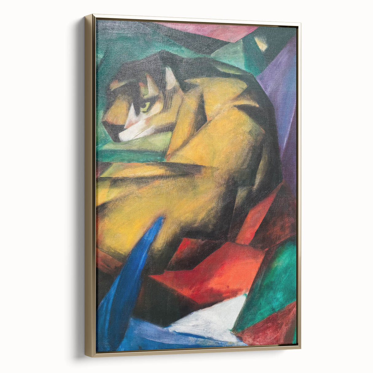 Expressionist Animal Art - Tiger by Franz Marc | Vibrant Wall Art