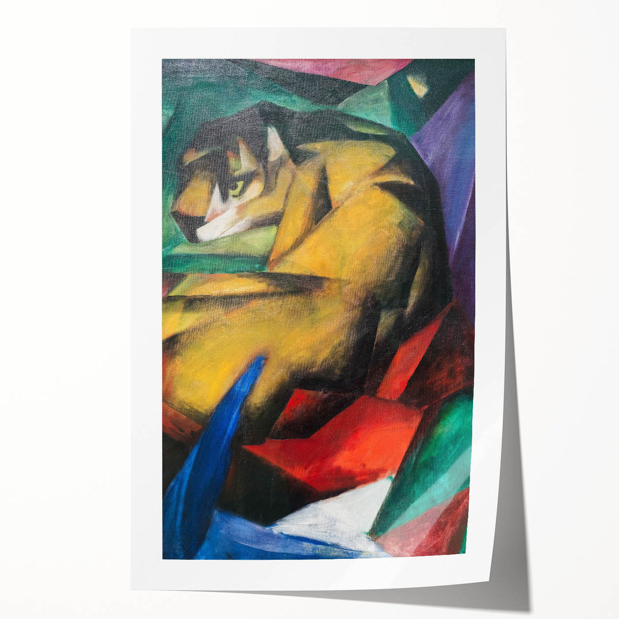 Expressionist Animal Art - Tiger by Franz Marc | Vibrant Wall Art