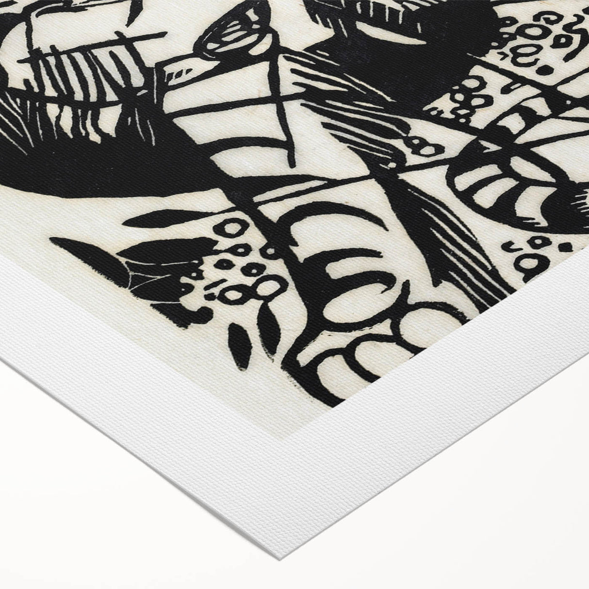 Expressionist Print - Tiger by Franz Marc | Black and White Wall Art