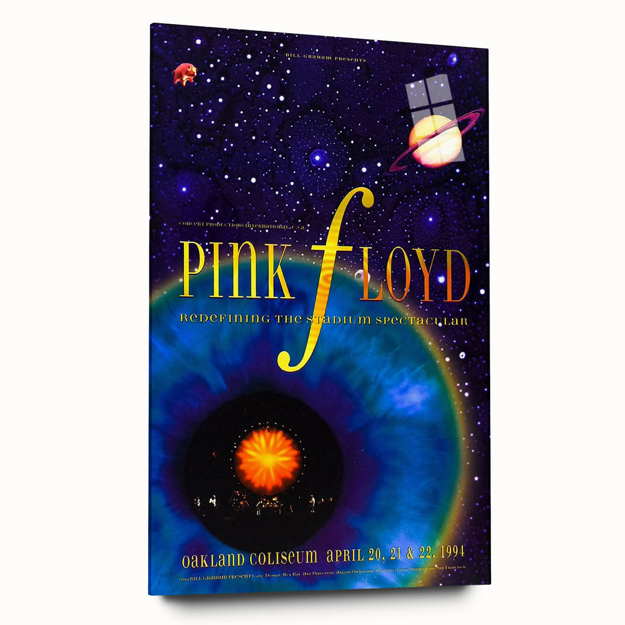 Pink Floyd 1994 Oakland Coliseum Concert Poster - Redefining Stadium Spectacular