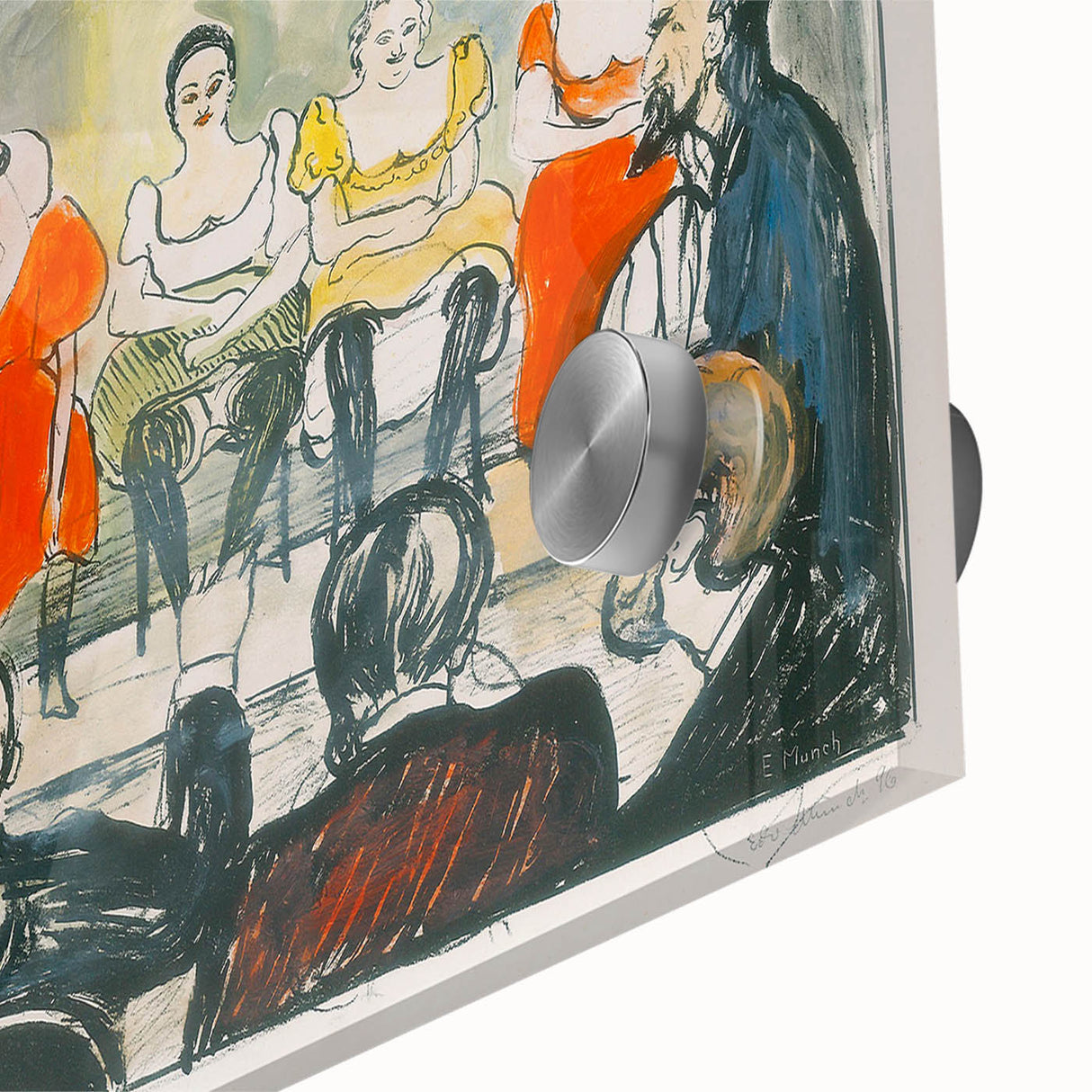 Expressionist Scene - Tingletangle by Edvard Munch | Vibrant Wall Art