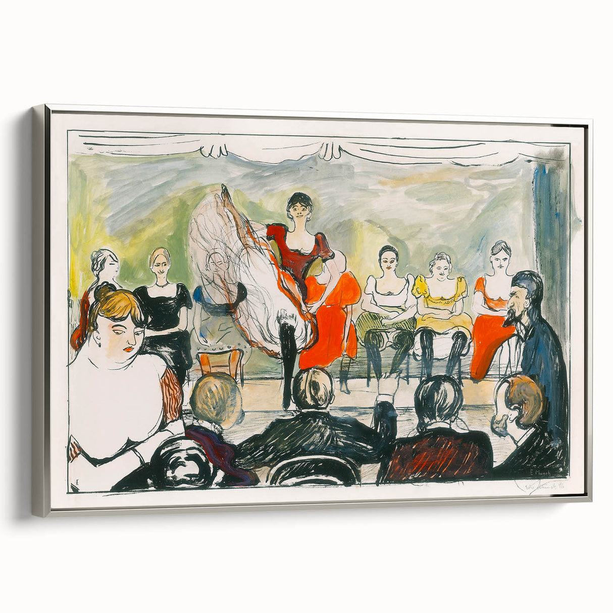 Expressionist Scene - Tingletangle by Edvard Munch | Vibrant Wall Art