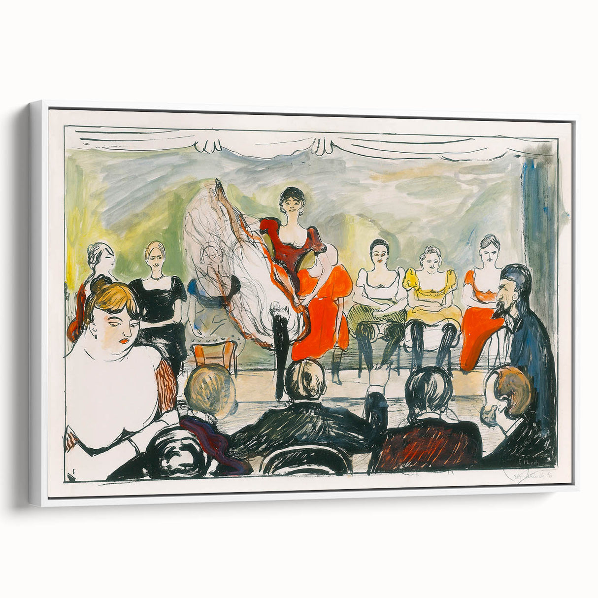 Expressionist Scene - Tingletangle by Edvard Munch | Vibrant Wall Art