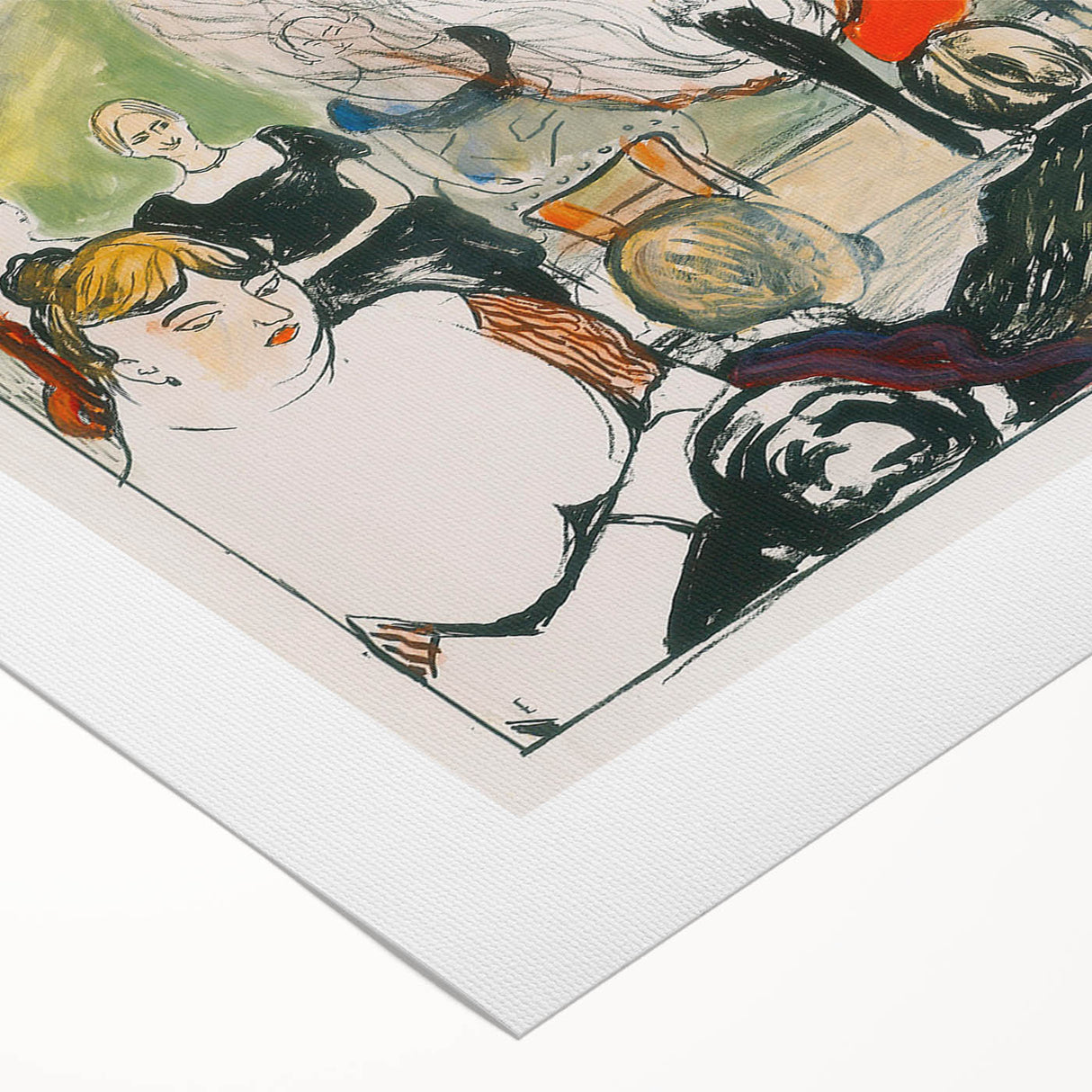 Expressionist Scene - Tingletangle by Edvard Munch | Vibrant Wall Art