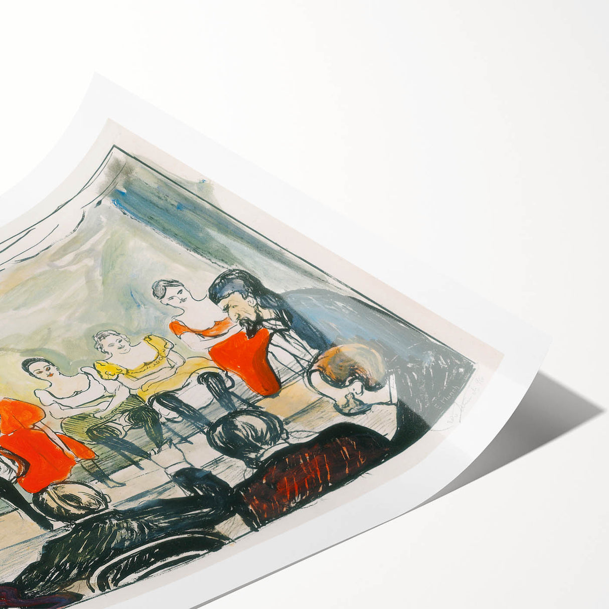 Expressionist Scene - Tingletangle by Edvard Munch | Vibrant Wall Art