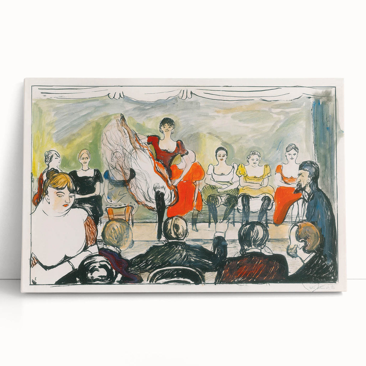 Expressionist Scene - Tingletangle by Edvard Munch | Vibrant Wall Art