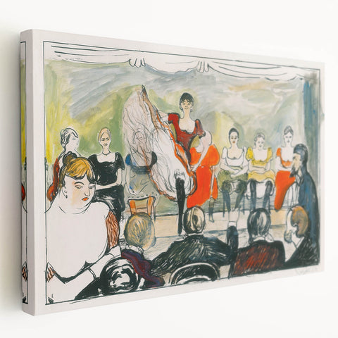 Expressionist Scene - Tingletangle by Edvard Munch | Vibrant Wall Art