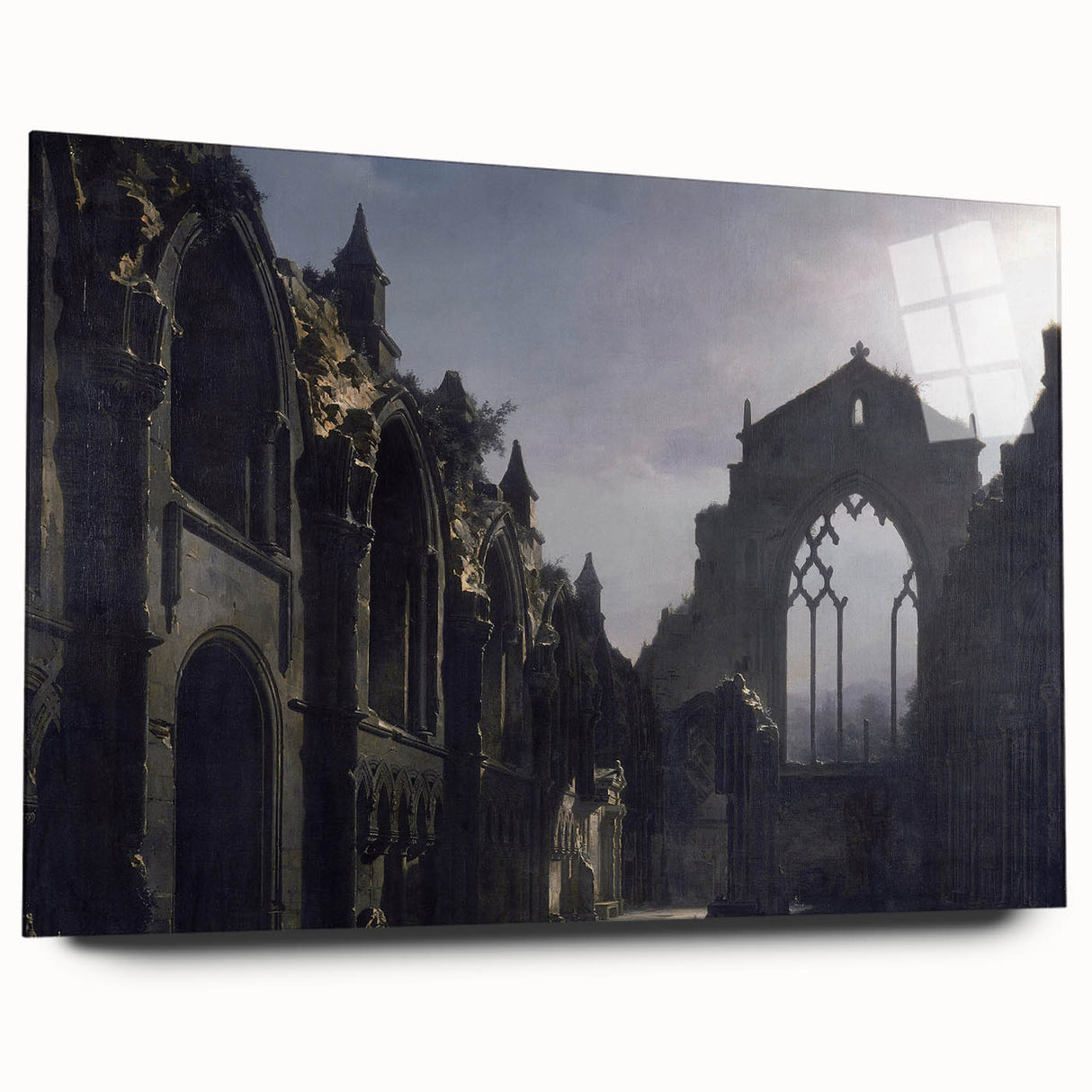 The Ruins of Holyrood Chapel - Romanticism Era Canvas Print
