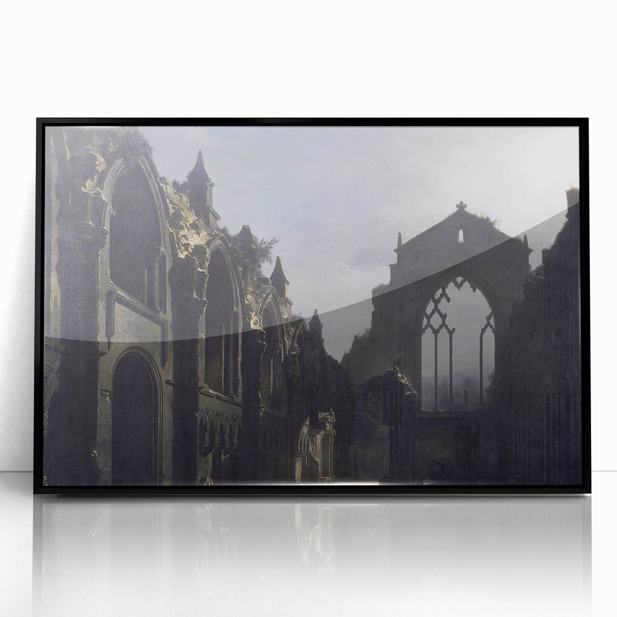 The Ruins of Holyrood Chapel - Romanticism Era Canvas Print