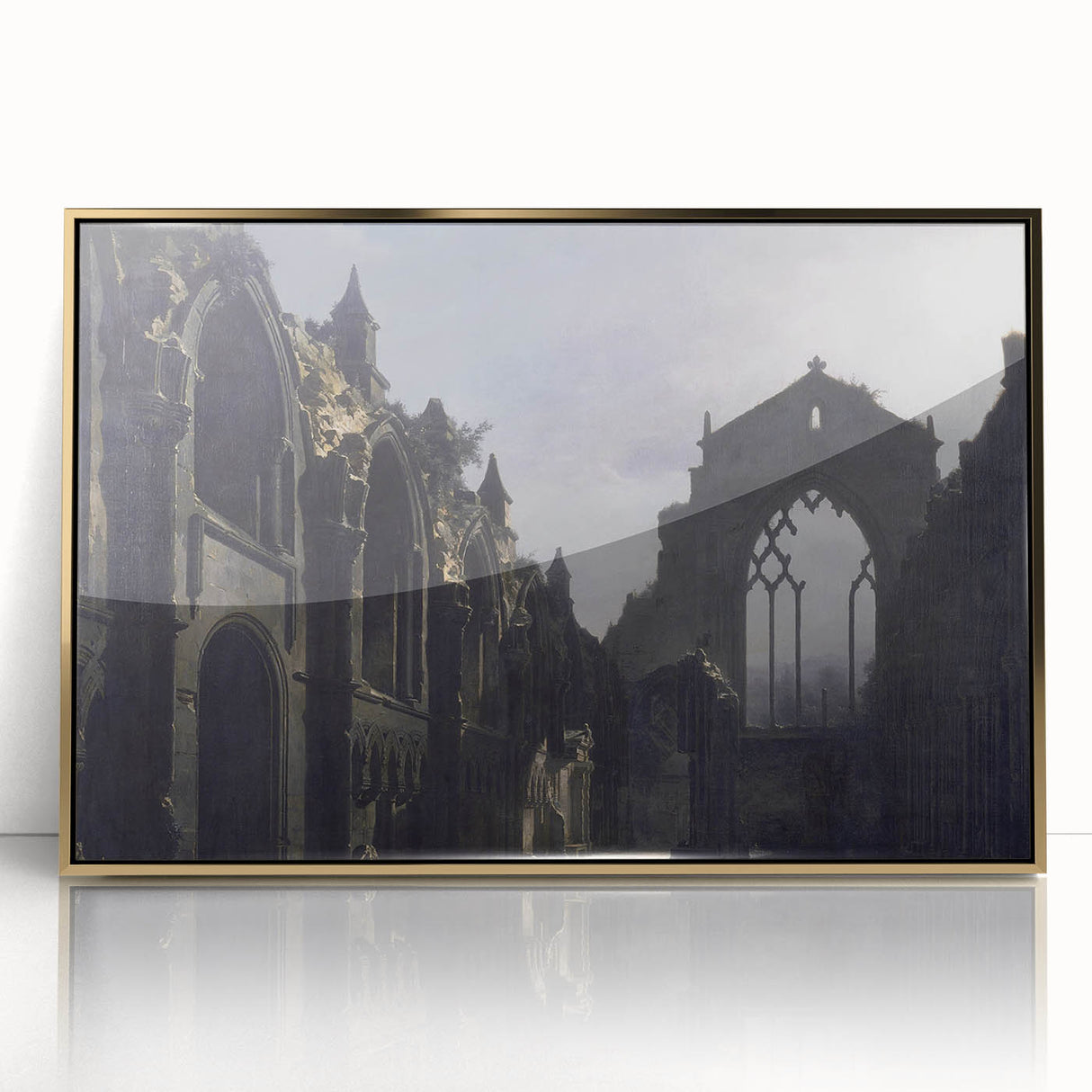 The Ruins of Holyrood Chapel - Romanticism Era Canvas Print
