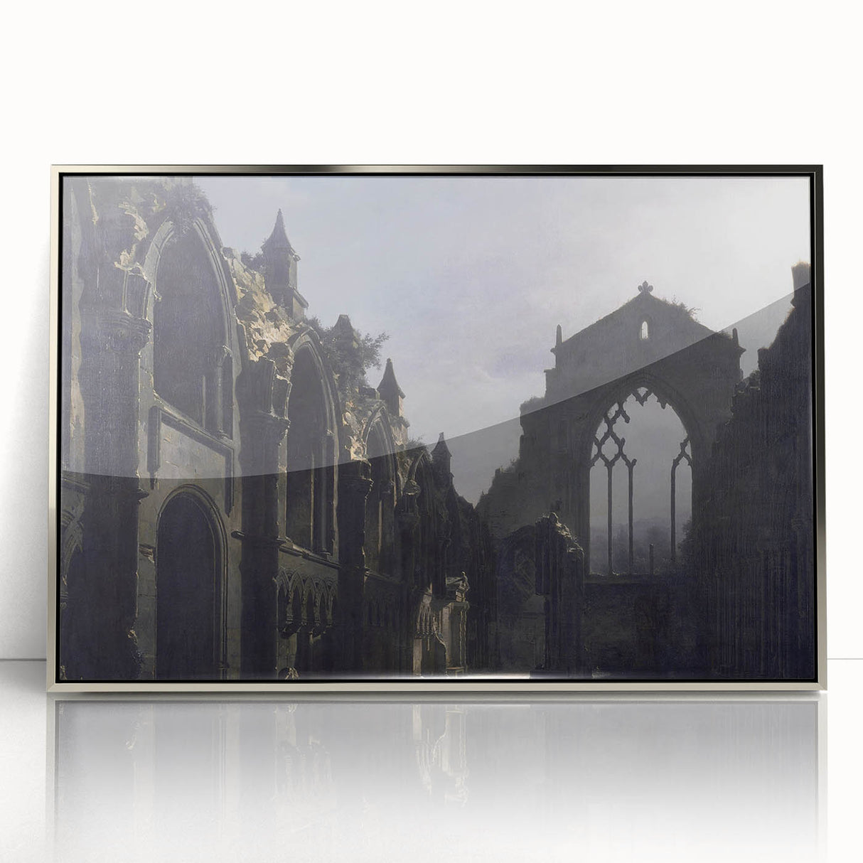 The Ruins of Holyrood Chapel - Romanticism Era Canvas Print