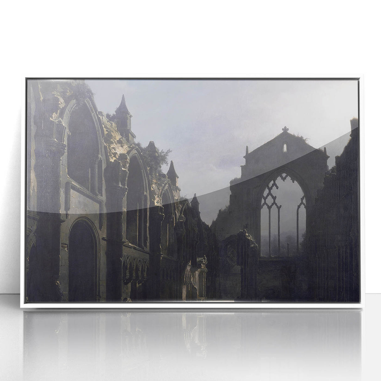 The Ruins of Holyrood Chapel - Romanticism Era Canvas Print